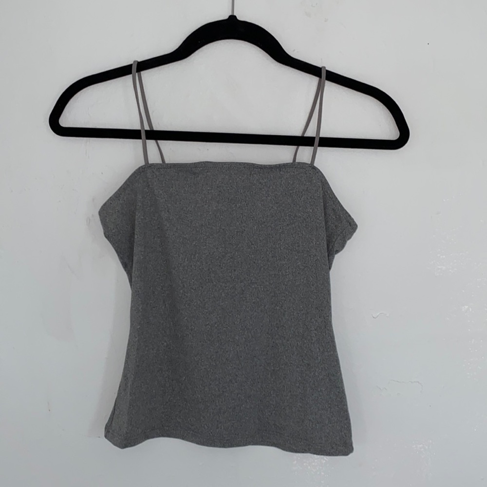 Grey Crop Top